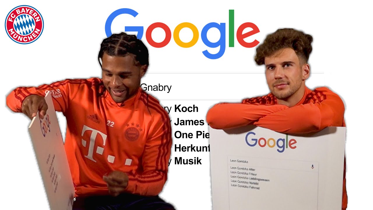 Why does Gnabry love One Piece? | Google Autocomplete Challenge w/ Goretzka & Gnabry feat. Beller&iacute;n