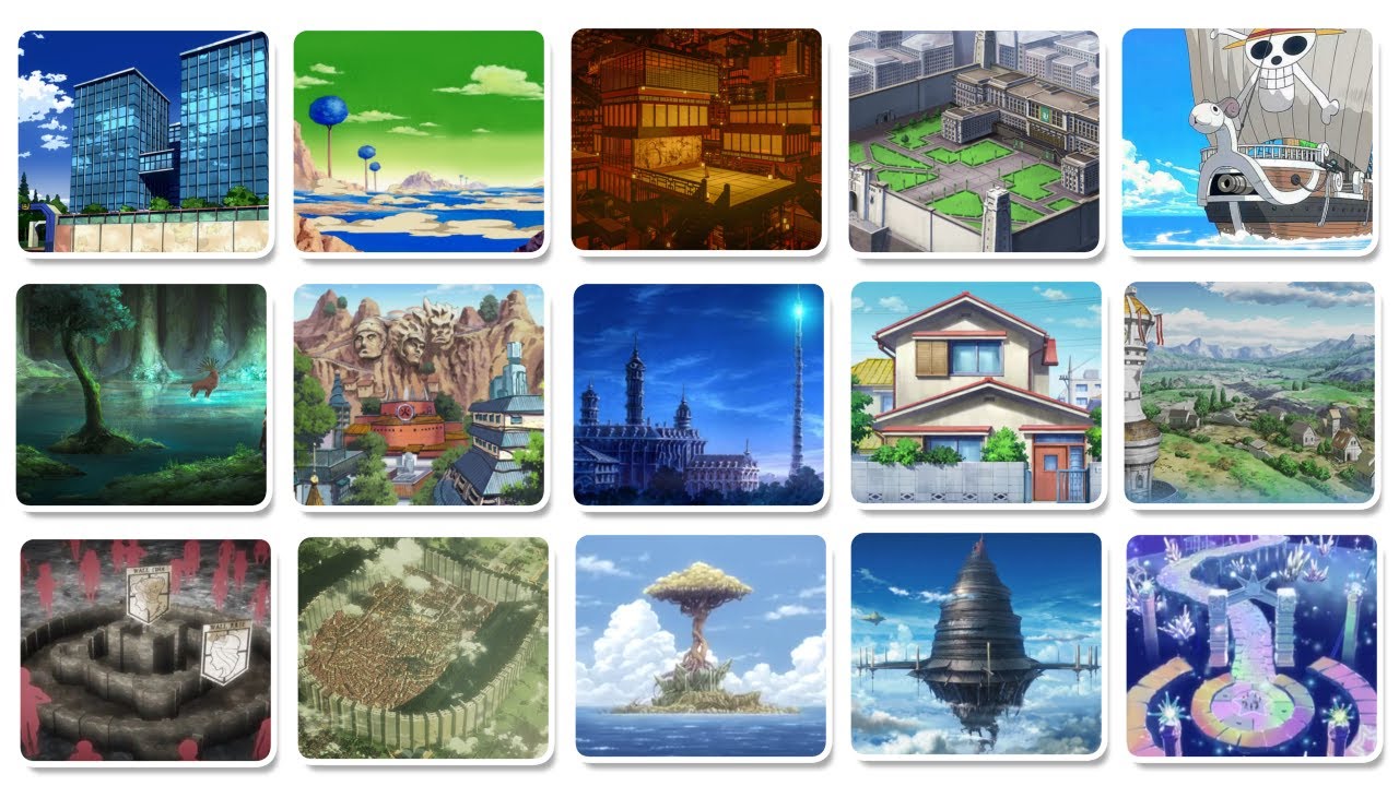 アニメの名シーン52か所を当ててみよう！🗺️  全問正解できるのは本物のオタクだけ！🌆⛩️✨