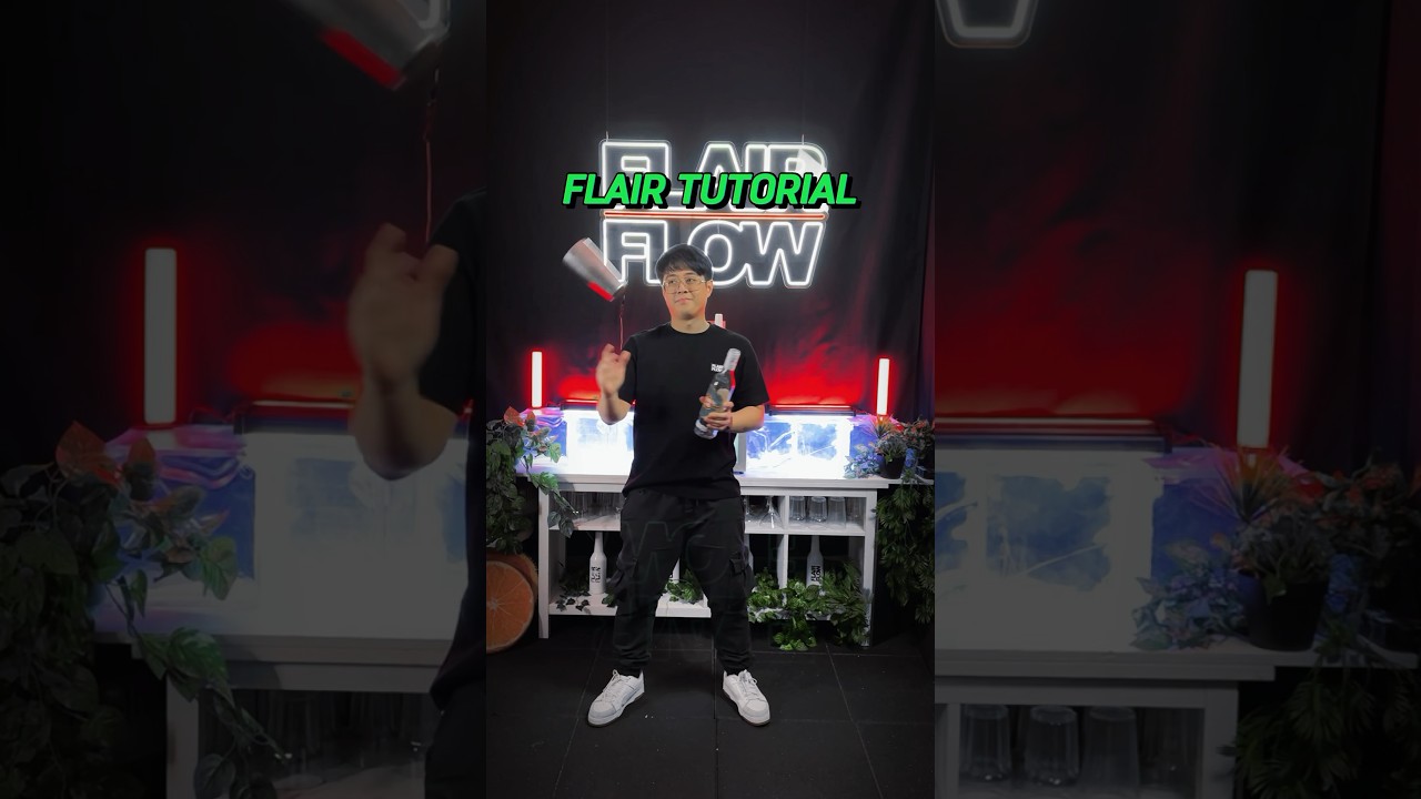 📚Flair Bartending tutorial 🍾 #flairbartending #bartender #bar #flairbartenders #barman #barmanshow