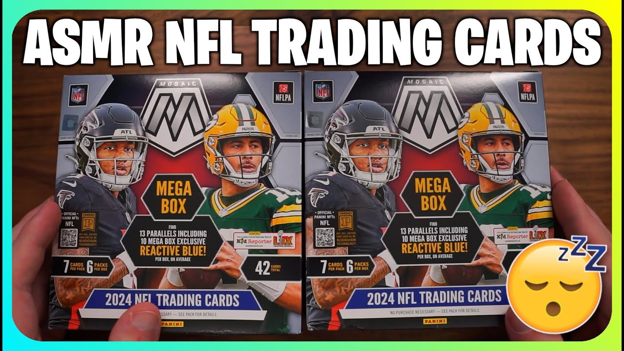 ASMR 2024 NFL Panini Mosaic Mega Boxes! (Whispered)