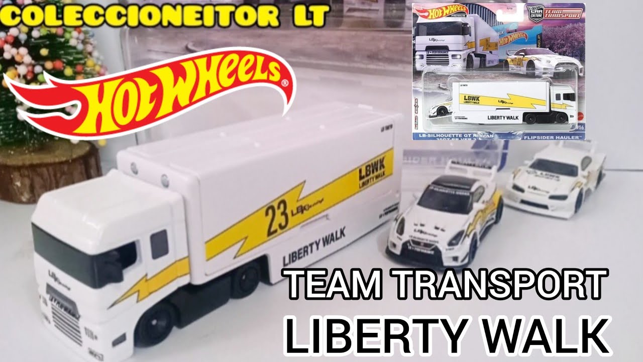 Hot wheels Team transport Liberty walk premium | Flipsider Hauler y Nissan GT #hotwheels