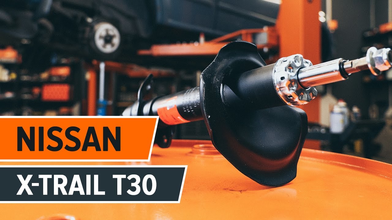 How to change a rear shock strut on NISSAN X TRAIL T30 [TUTORIAL AUTODOC]