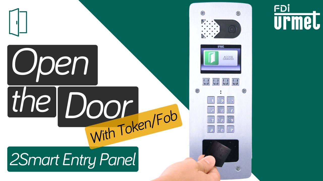 How to Open a Door with a Token (Fob) - Urmet 2Smart Entry Panel