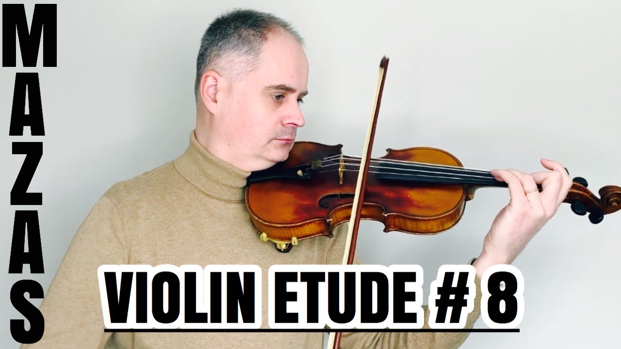 J. F. Mazas Violin Etude no. 8 - Études Speciales op. 36 Book 1 by @Violinexplorer