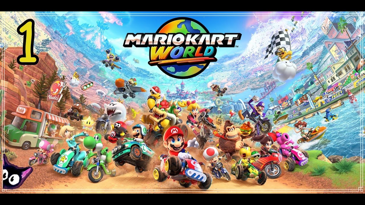 Mario Kart World #1 -  Grand Prix : Mushroom Cup, Flower Cup, Star Cup - walka o zwycięstwo!
