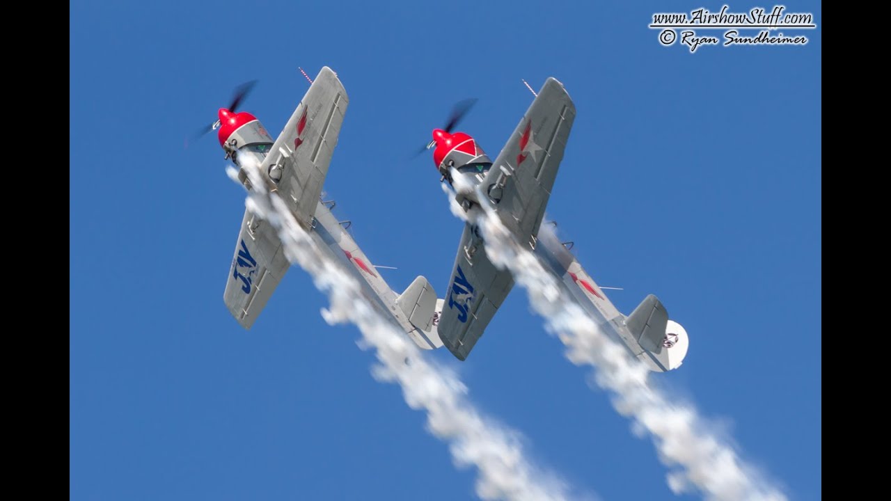 Team Aerostars - Yak-52 Formation Aerobatics - Wings Over Waukegan 2014