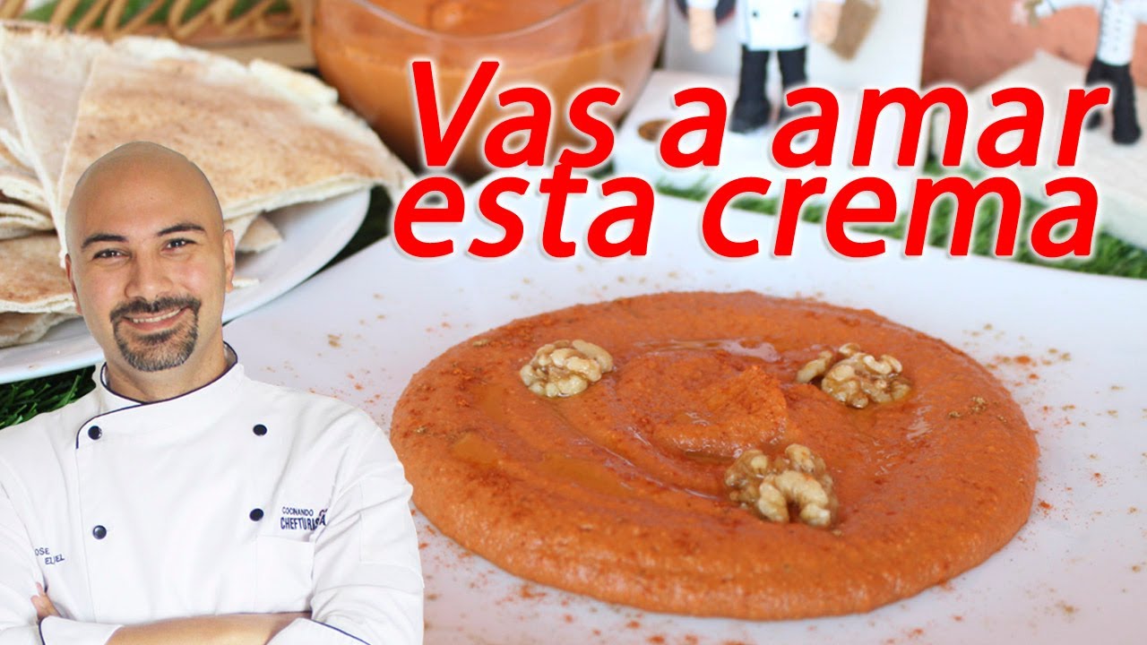 Crema árabe de pimenton - Muhamara