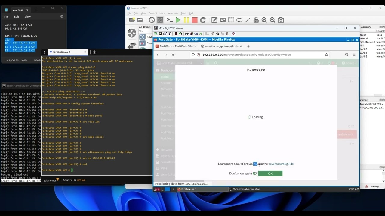 How to configure VLAN in FortiGate firewall