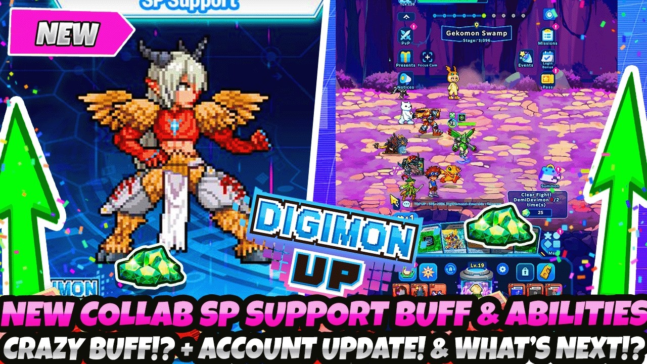 *NEW COLLAB SP SUPPORT BUFF & ABILITIES!* CRAZY OR ?? + Account Update & What's Next For Digimon Up?