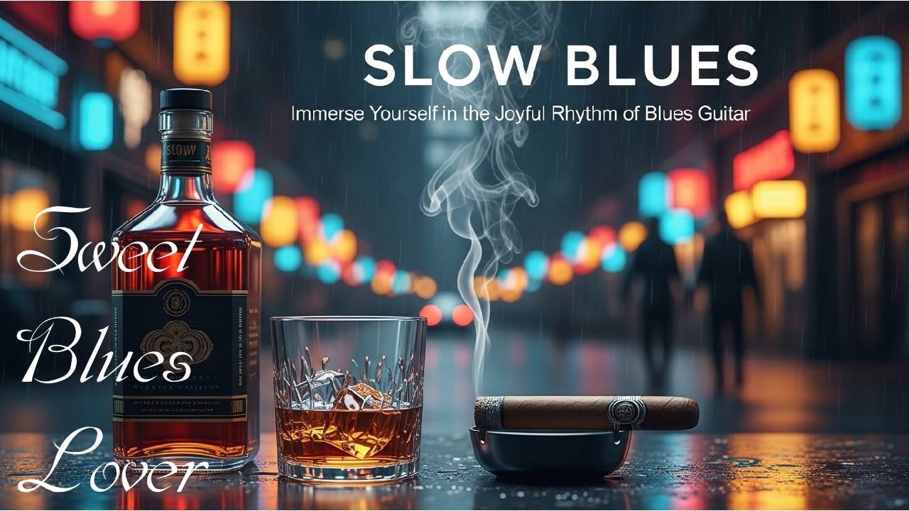Whiskey & Rain Slow Blues Ballads – Relaxing Guitar Instrumental