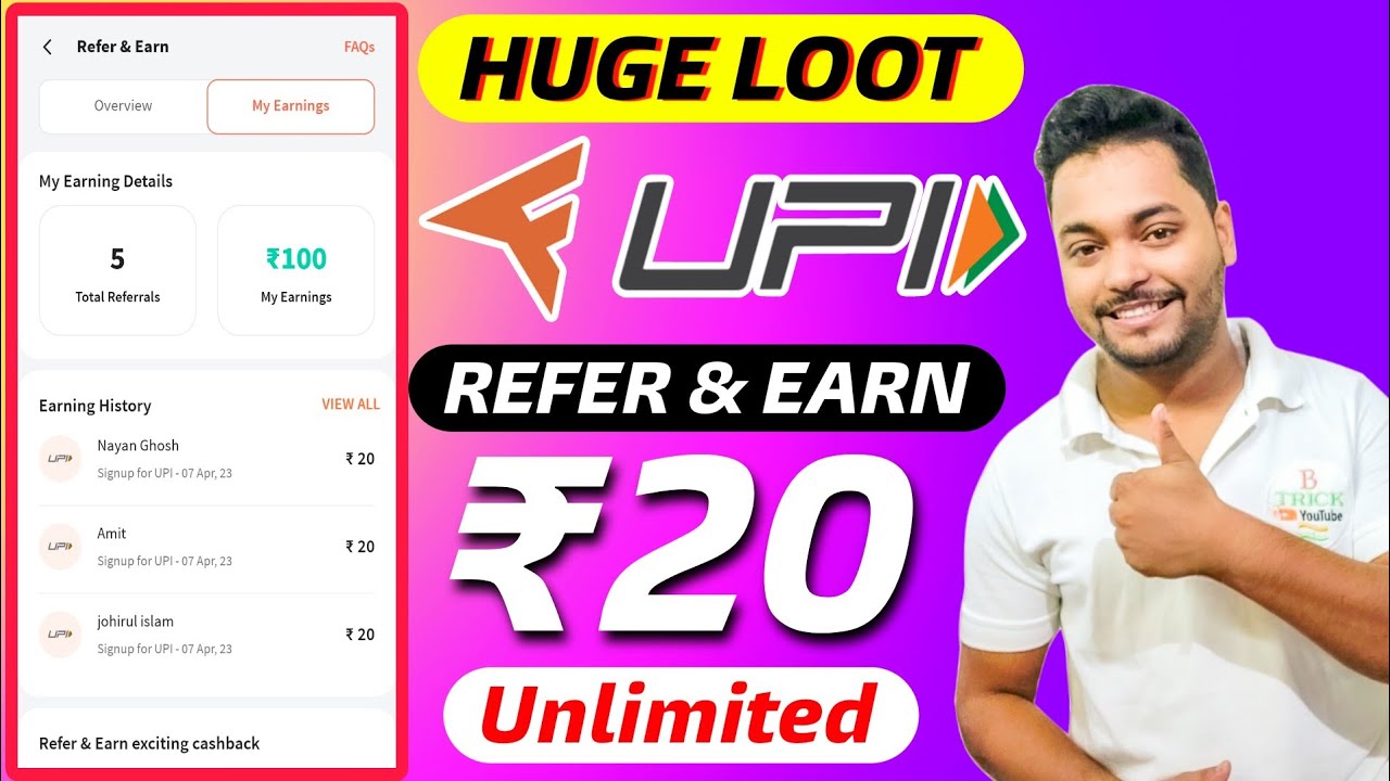 Freecharge UPI Refer And Earn || Earn ₹20 Per Refer From Freecharge !! New UPI App Refer And Earn