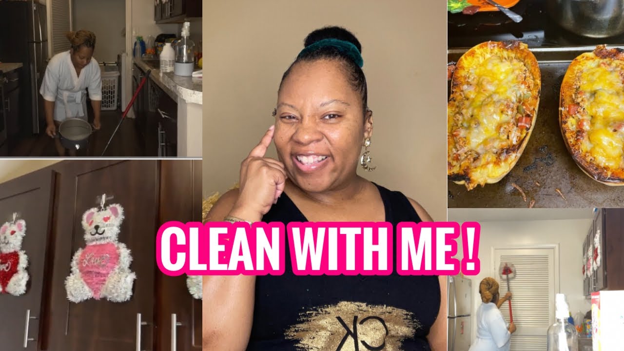 CLEANING MOTIVATION | DEEP CLEANING + VALENTINES DAY DECOR + COOKING + PEP TALK