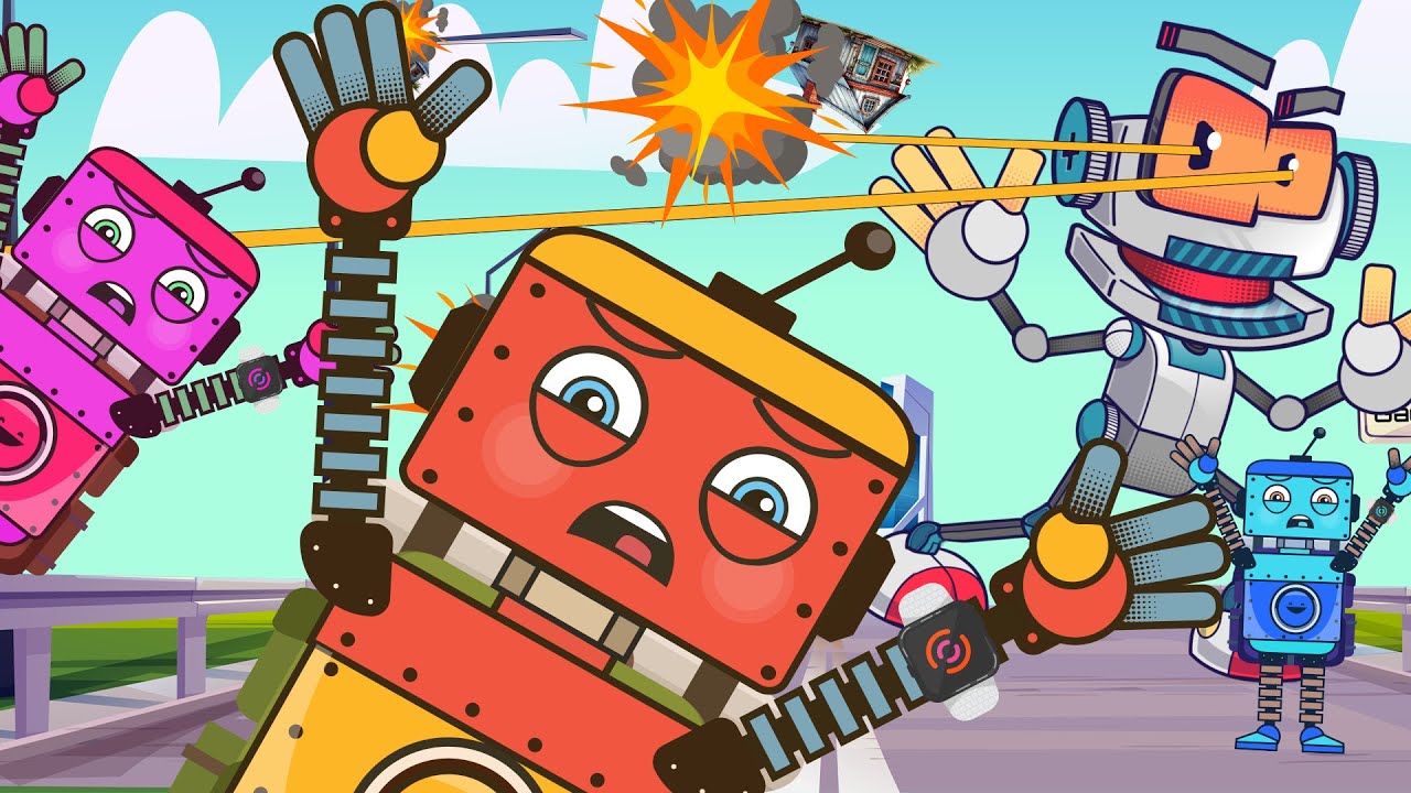 The Three Little Robots & the Giant Robot! 🎶| Rusty's World