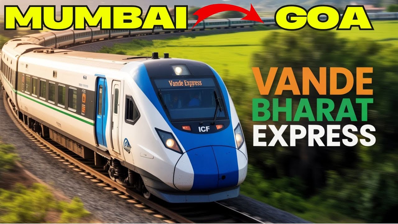 Vande Bharat: Mumbai to Goa in Just Hours! ✨#MumbaiToGoa #VandeBharatExpress #Railway#Train #Speed