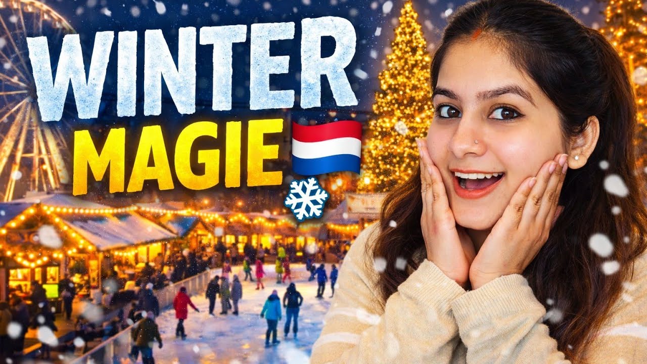Amsterdam Winter Paradise 2025 ❄️ Must Visit Winter Festival in Netherlands 🇳🇱 #europe #amsterdam 
