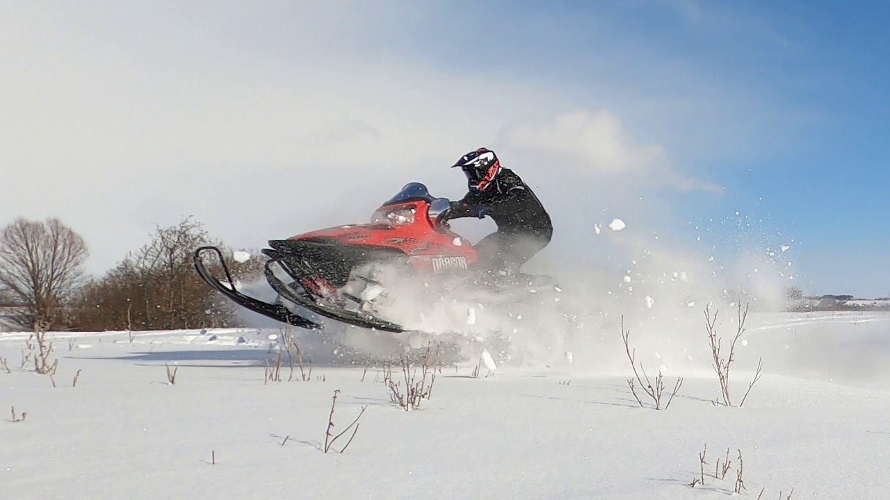 Снегоход. Polaris Dragon Switchback 600.(125л.с.) Кино 4К.