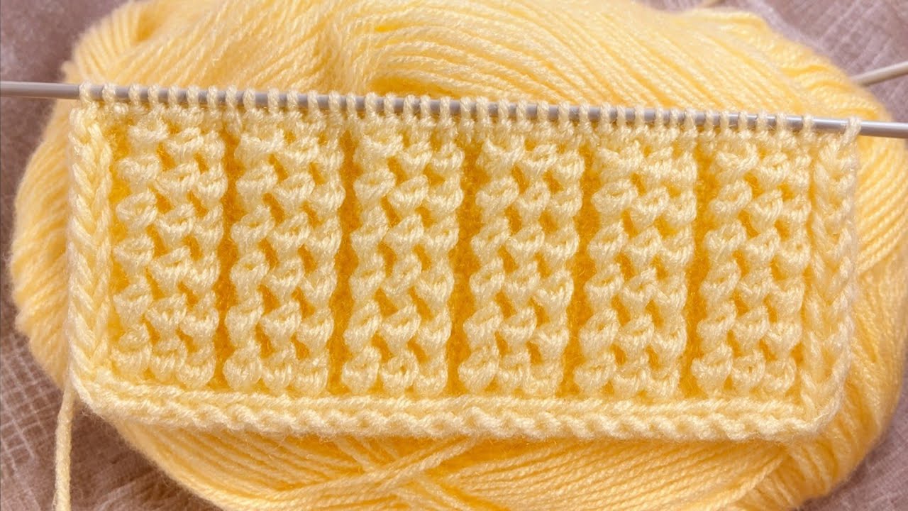 Easy knitting pattern for beginners / step by step knitting tutorial ☺️