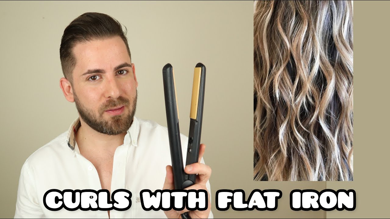 how to curl hair with fat iron | GHD straightener