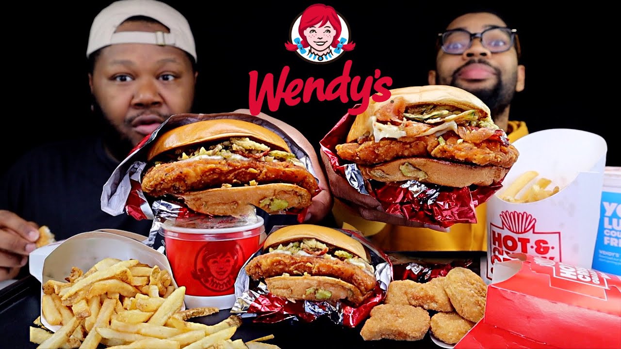 Wendy's NEW Hot Honey Chicken Sandwich Mukbang | @Being Mylen