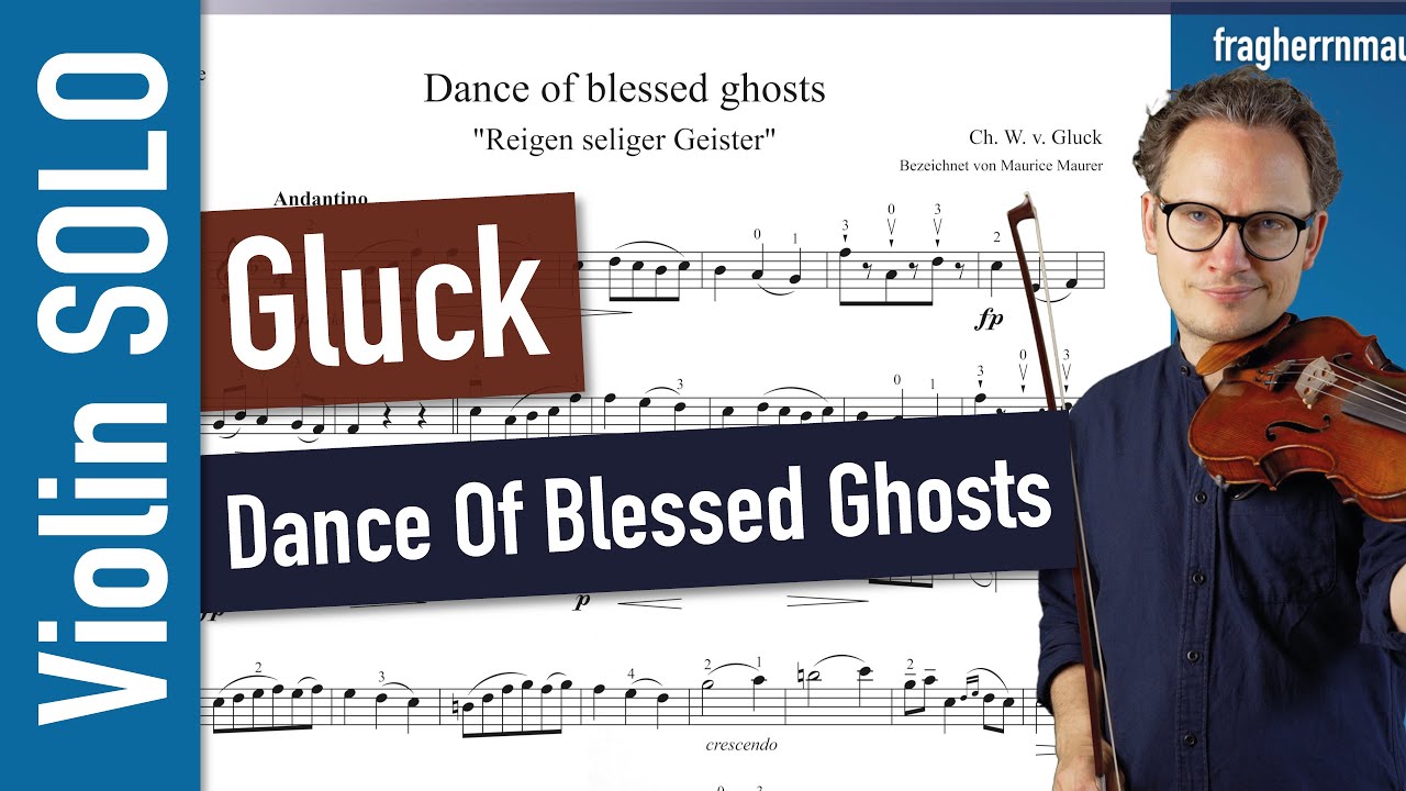 Gluck Dance Of Blessed Ghosts (Reigen seliger Geister) | VIOLIN SOLO | Violin Sheet Music | Piano A.