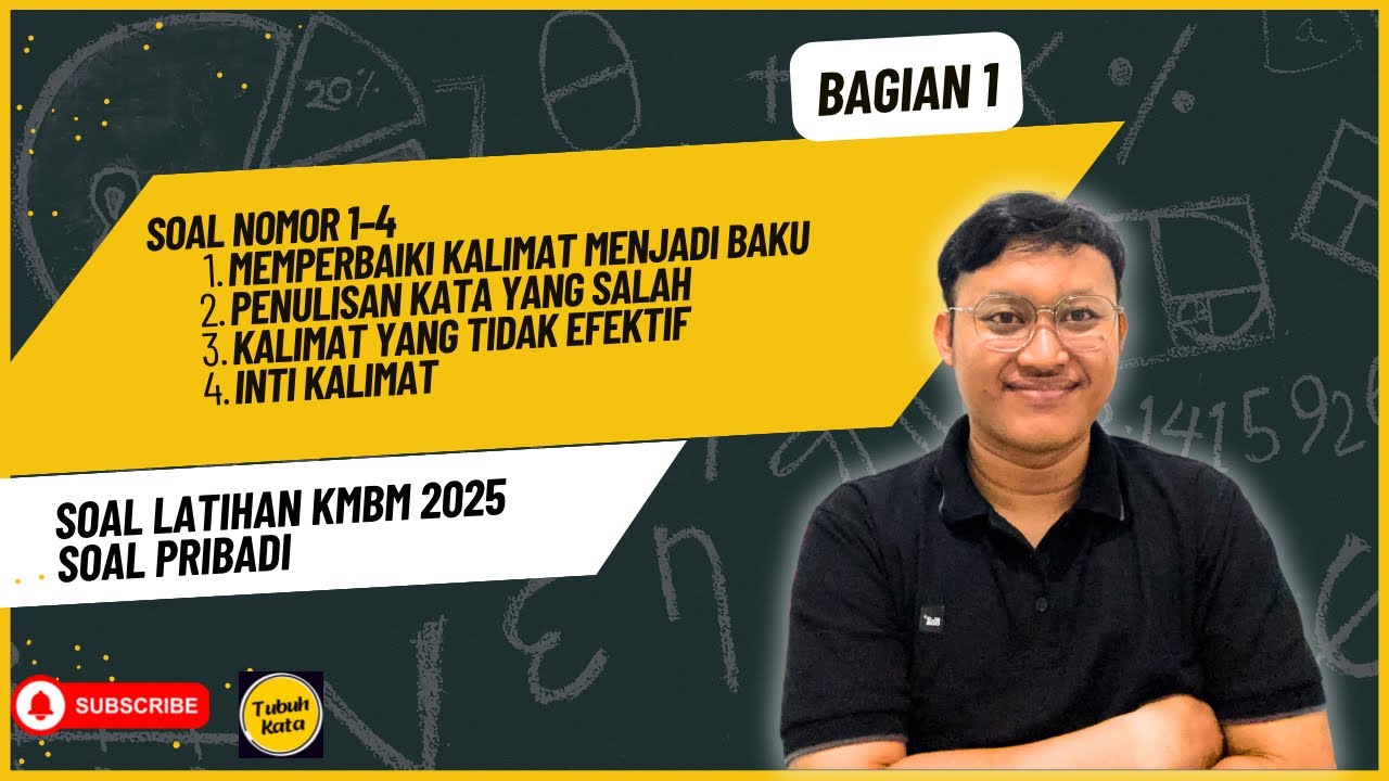 Latihan Subtes Kemampuan Memahami Bacaan dan Menulis - bagian 1