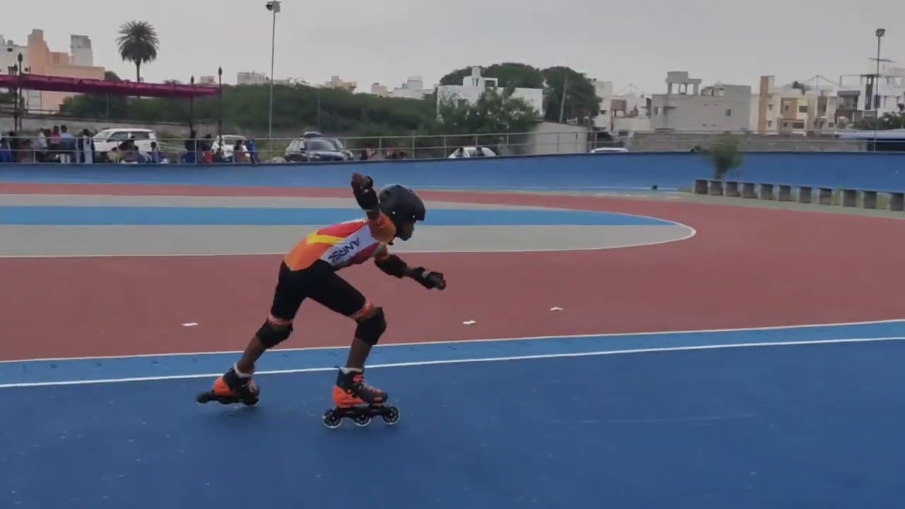 Ariyalur skating sanjeev in chennai Rrovers 400 meter race first place win gold medal 🥰
