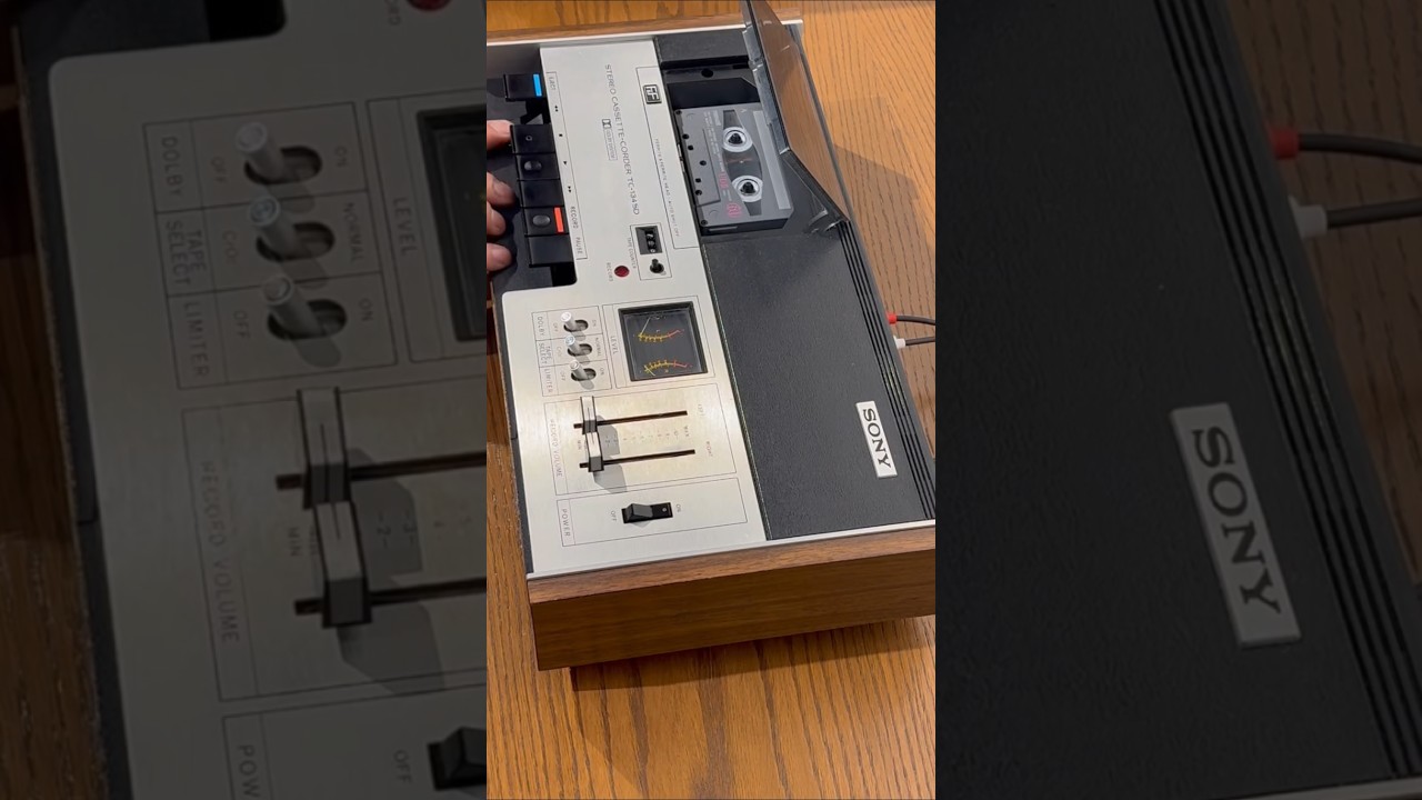 Sony TC-134SD Stereo Cassette corder Deck Available 👉📱 7742853435 #sony #stereo #cassette #deck #90s