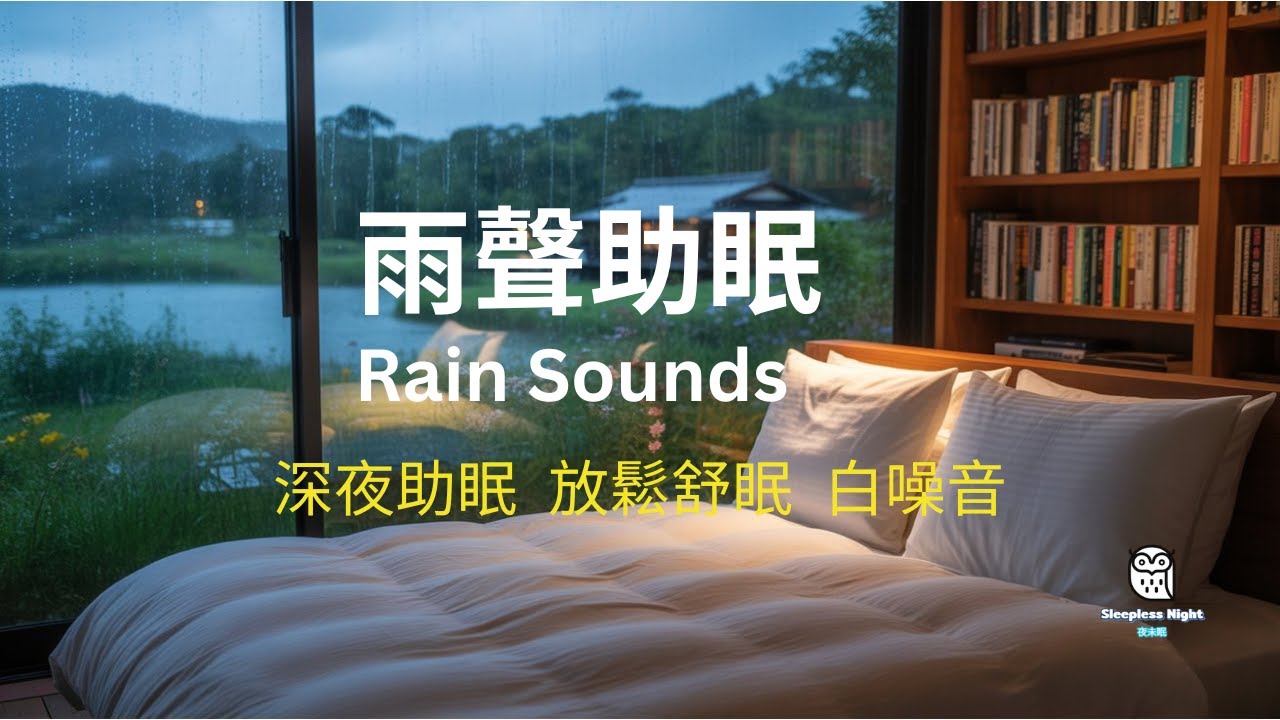 雨聲助眠｜深夜放鬆白噪音｜幫助入睡的療癒雨夜 Rain Sounds for Deep Sleep ｜Relaxing White Noise for Stress Relief