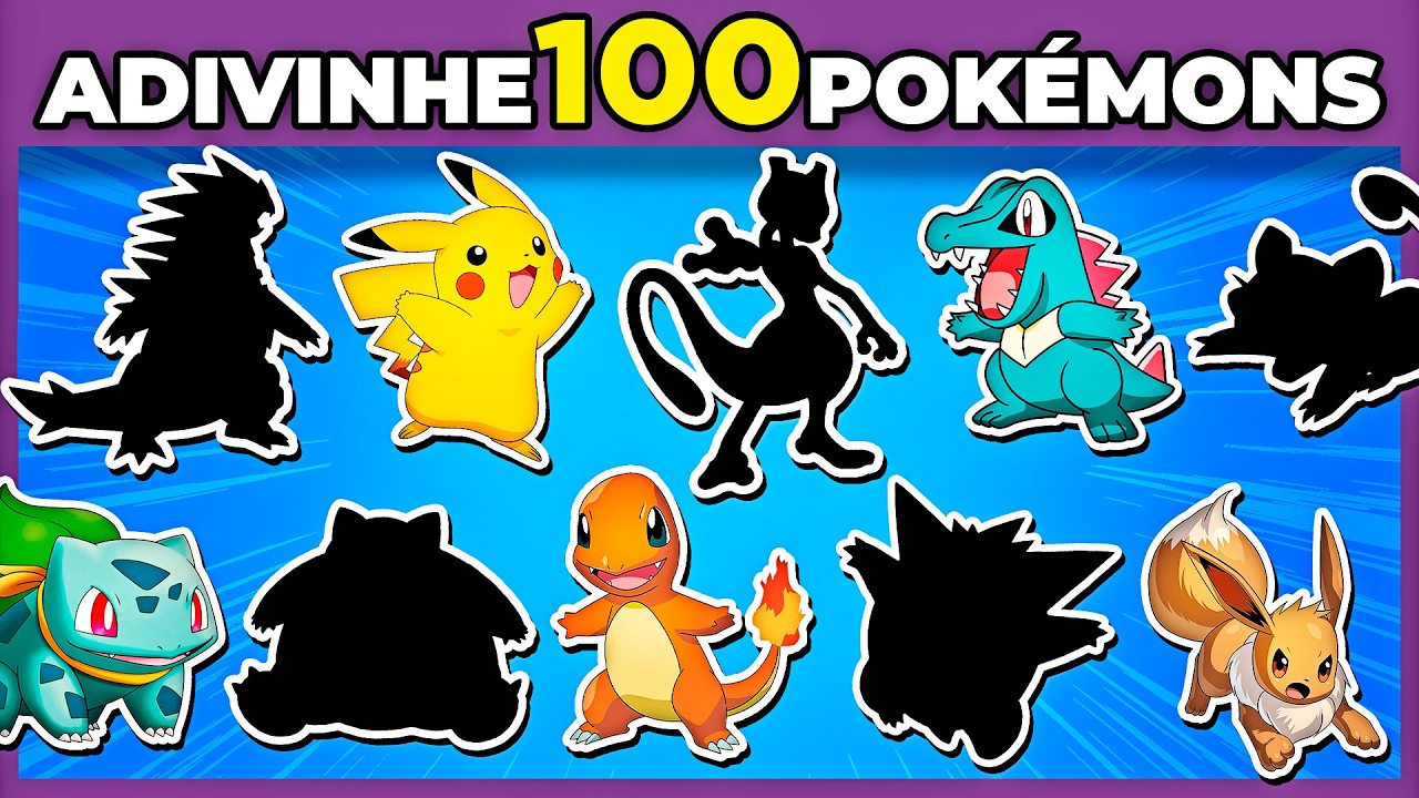 🐲 QUEM É ESSE POKÉMON? 🔴 Descubra 100 pokémons pela sombra. Só 2% dos fãs acertam #quiz #macaquiz