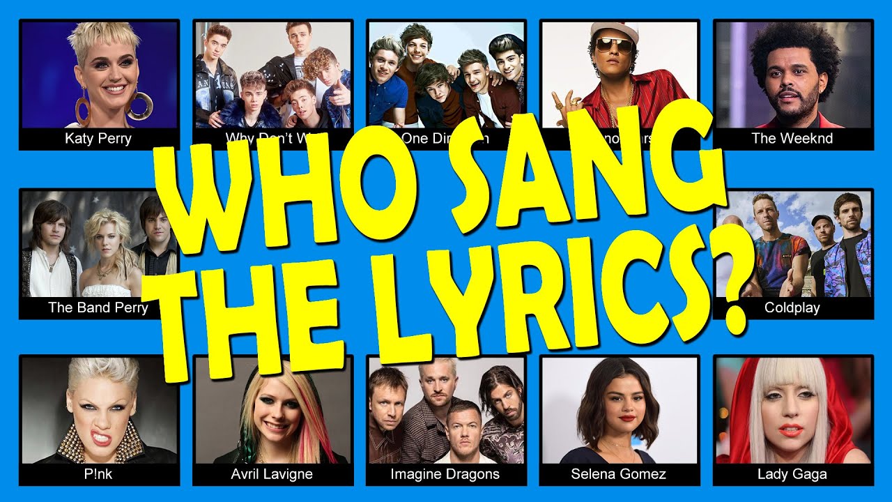 Who Sang The Lyrics | Songs from 2011 to 2021