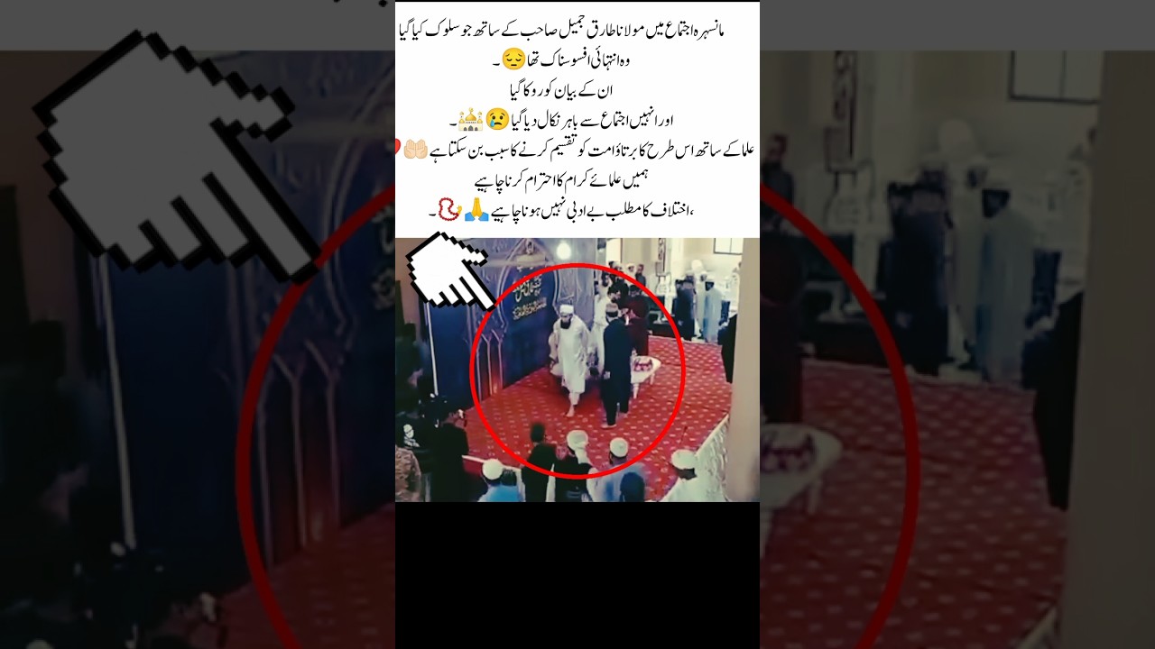 Shocking Disrespect to Molana Tariq Jameel at Mansehra Ijtima 😢🕌 #history #quotes #love