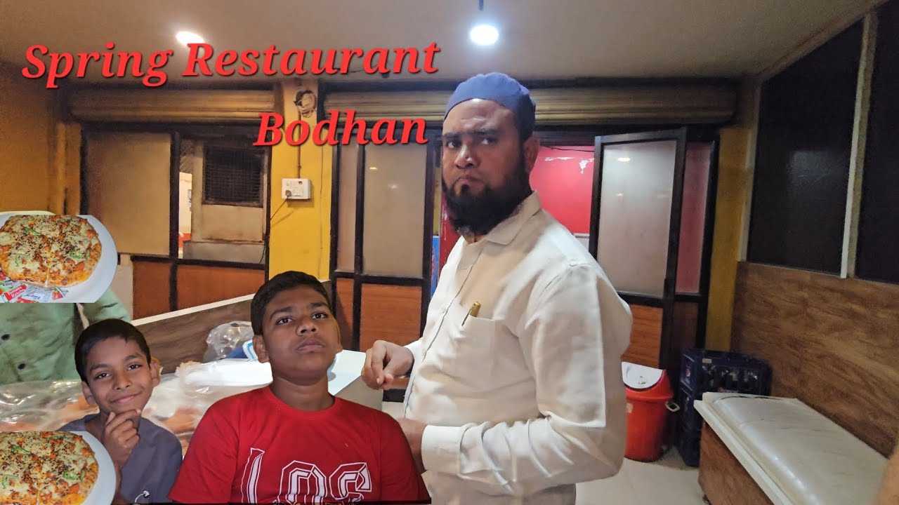 Bodhan gaye the pizza khane🍕|| spring restaurant Bodhan👍