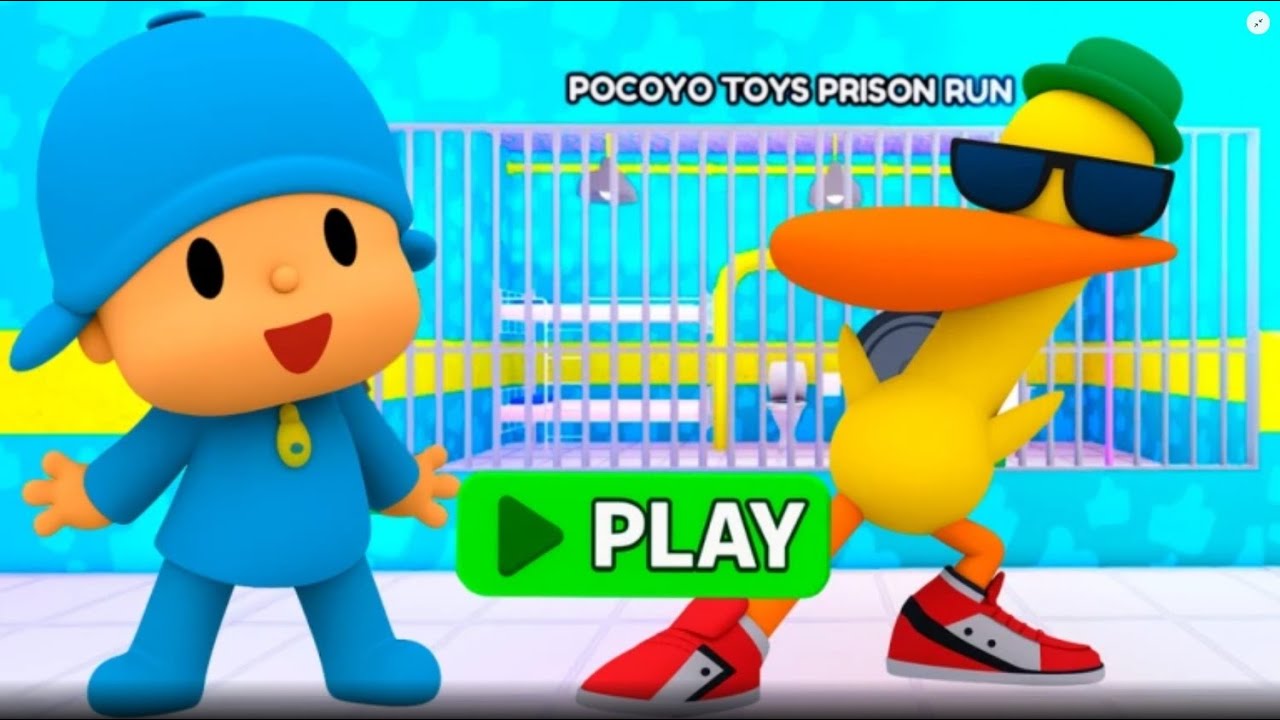 POCOYO PRISON RUN! Obby roblox! Gameplay Walkthrough No Death 4K