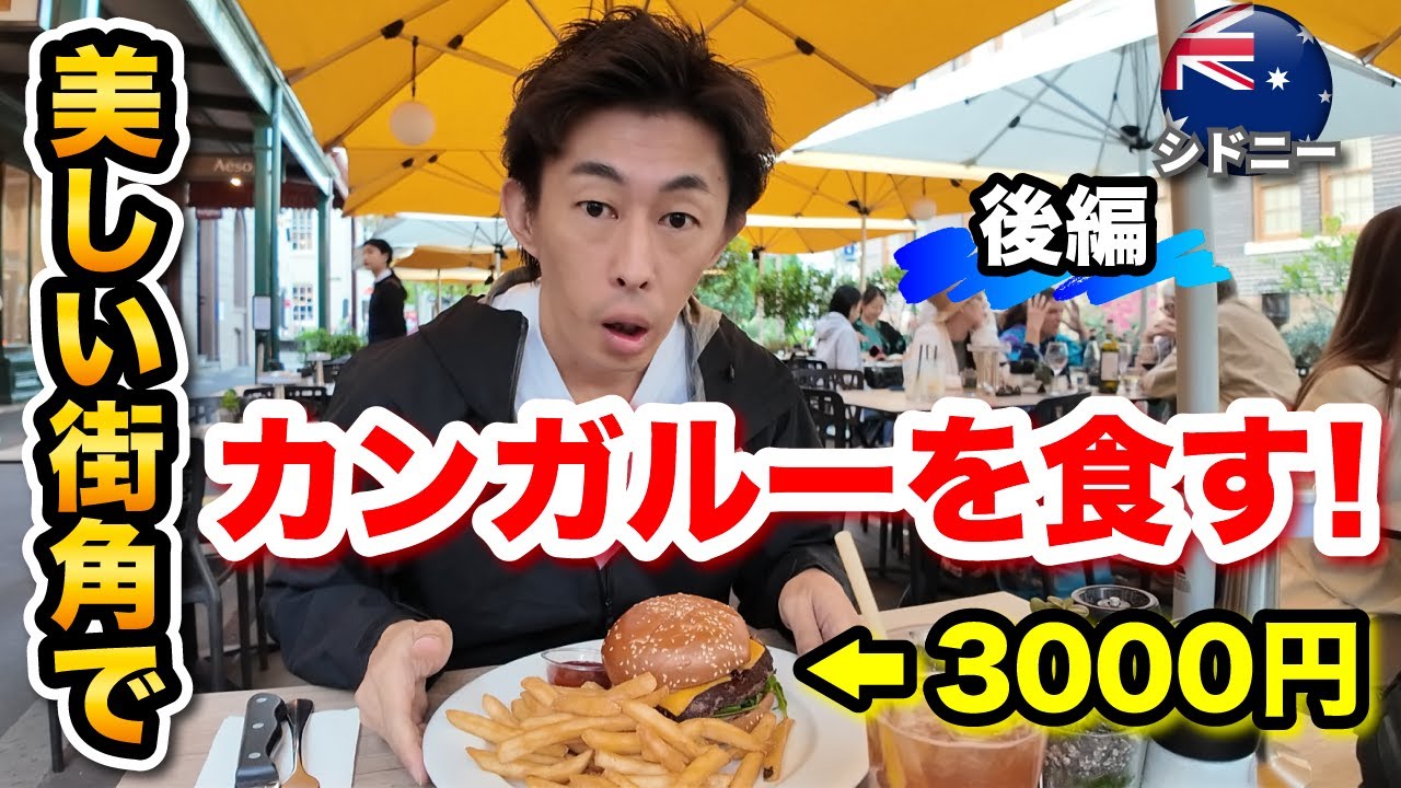 【シドニー 散策後編】オーストラリアのシドニーで高額バーガー「カンガルーバーガー」を食ってみたら...