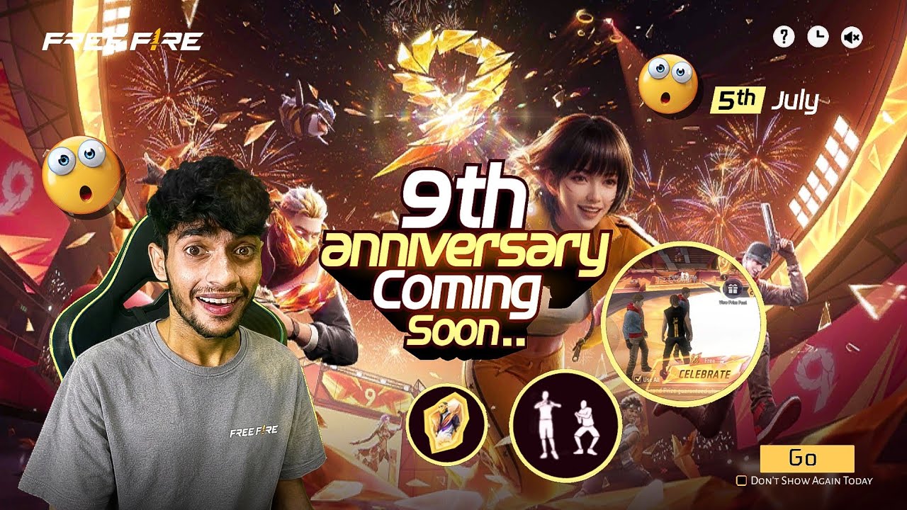 9TH ANNIVERSARY COMING SOON 🥳 Free Fire Max