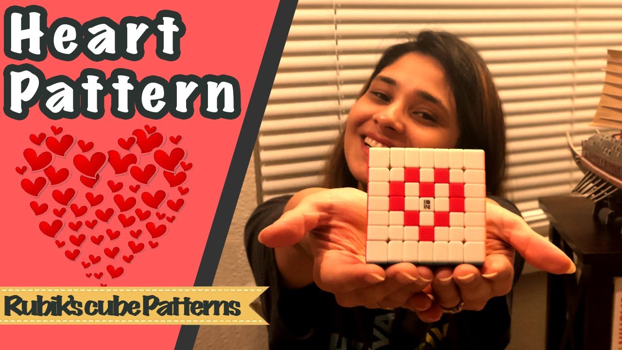 Heart Pattern | Make Patterns in big cubes। Tutorial in Hindi