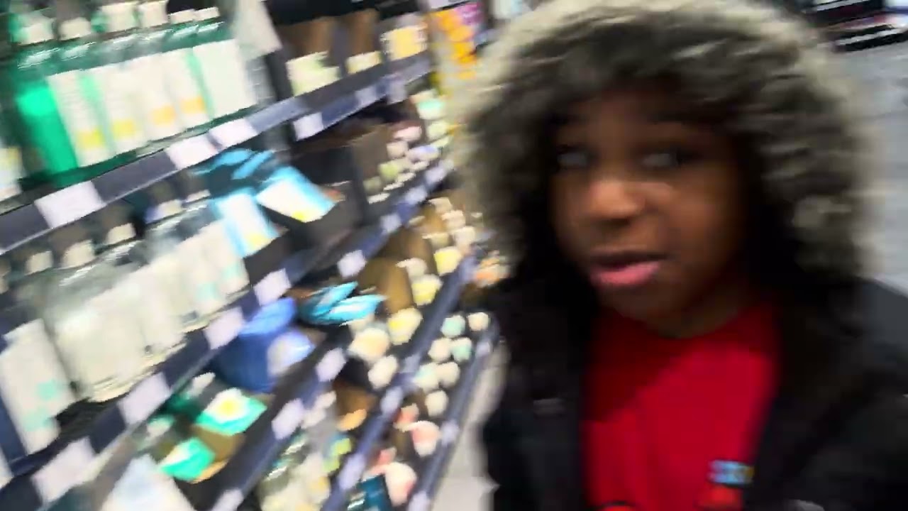 M&S with the kids 