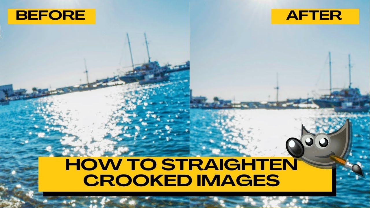 How to Straighten a Crooked Image in GIMP