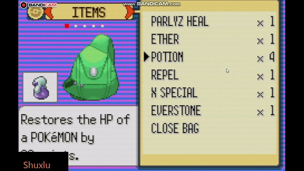 shuckle bermain pokemon emerald-gym 2