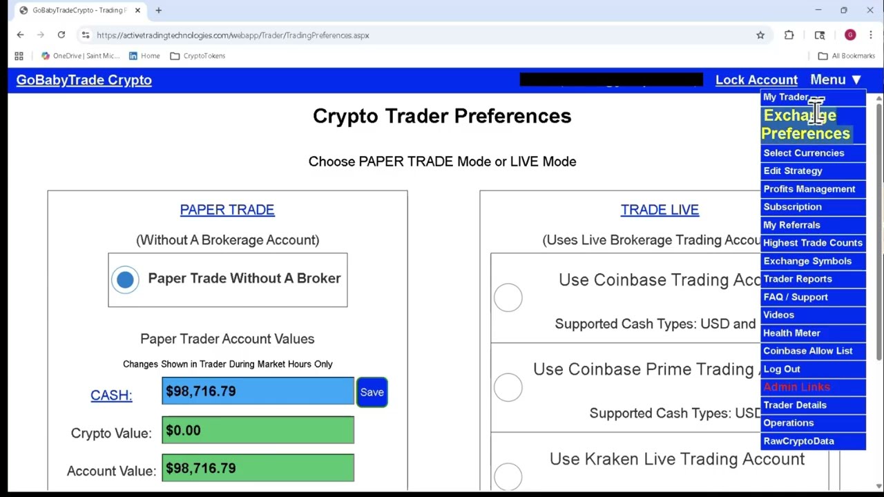 Connect Trader to Coinbase