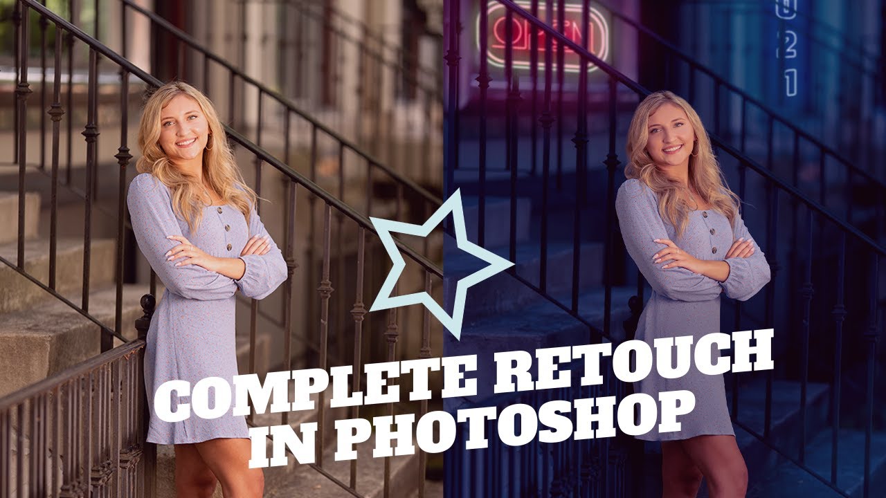 COMPLETE PHOTOSHOP PORTRAIT RETOUCHING TUTORIAL! - Episode #1