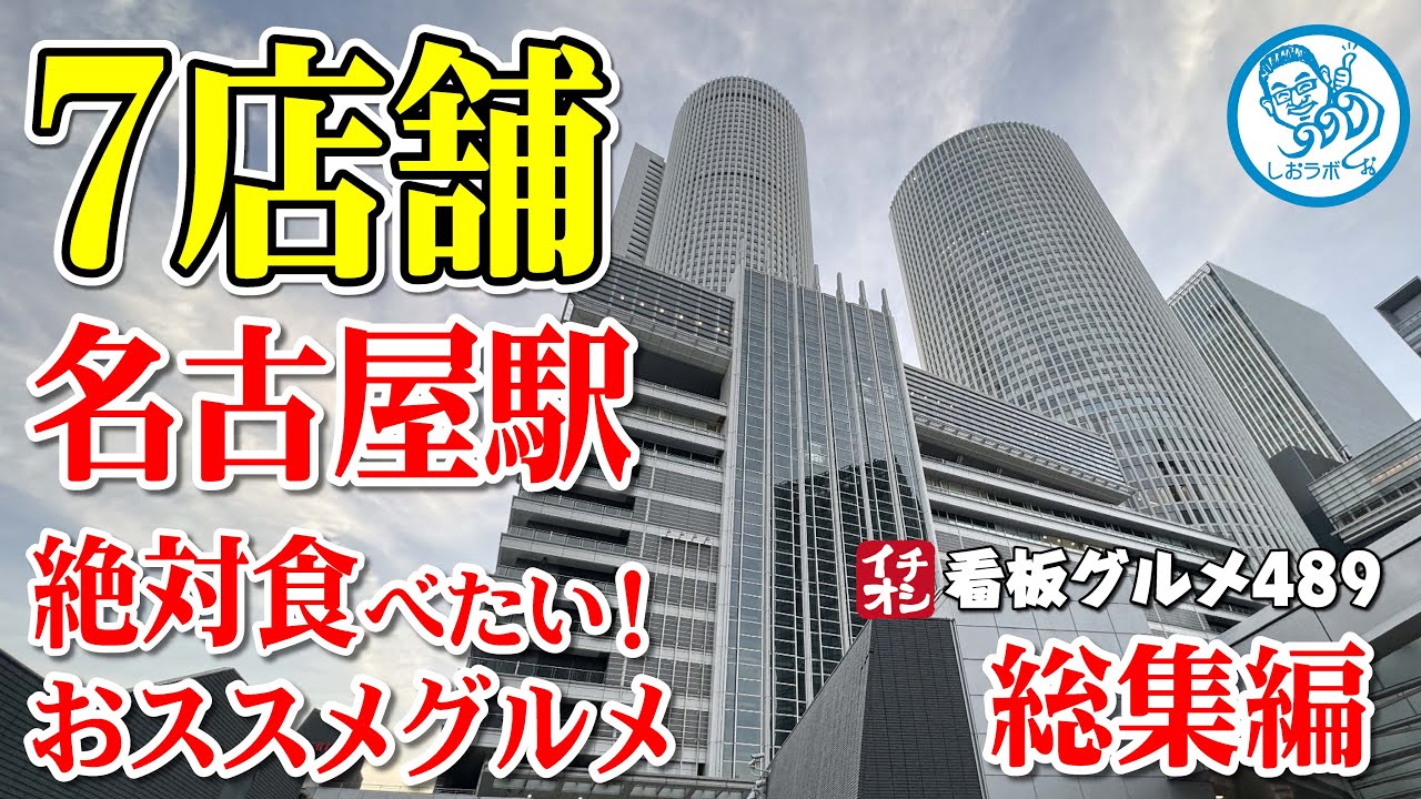 【名駅グルメ７選】名古屋駅 絶対食べたい名古屋めし スパゲッティ/ラーメン/味噌カツ/味噌煮込みうどん など イチオシ看板グルメ489 名古屋駅 #飲食店応援 １３１０