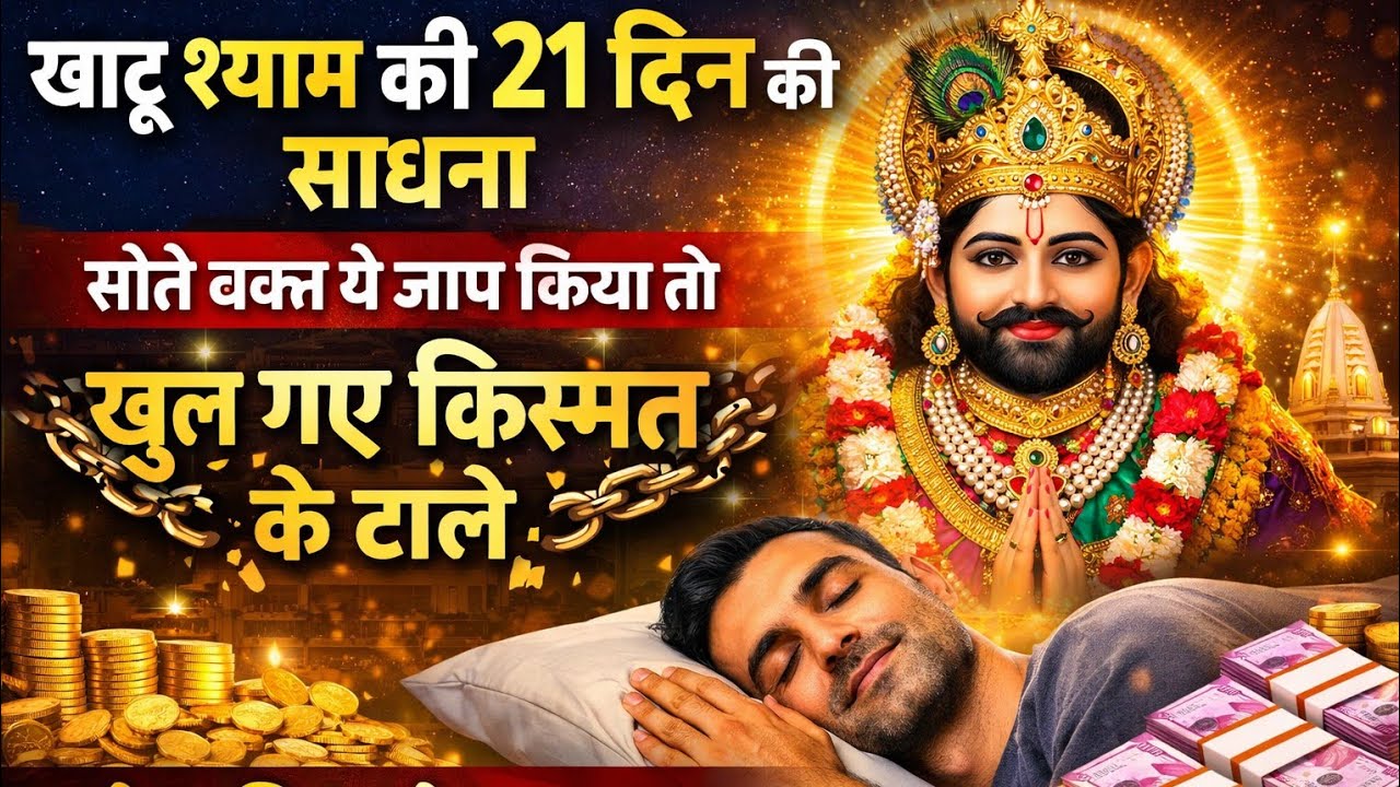 21 दिन खाटू श्याम साधना | सोते समय किया ये मंत्र तो बदल गई किस्मत | हर दिन खुशखबरी