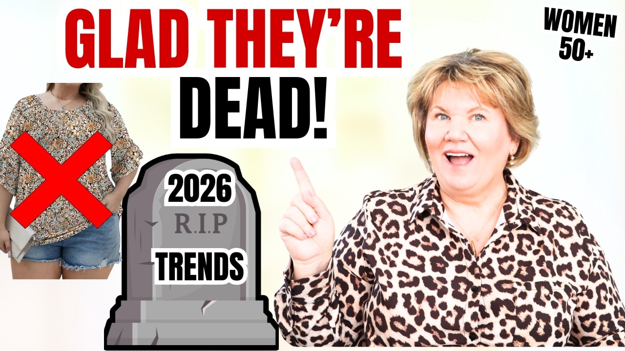 10 niemodnych trend&oacute;w modowych, kt&oacute;re przeminą w 2026 roku (dla kobiet po 50. roku życia)