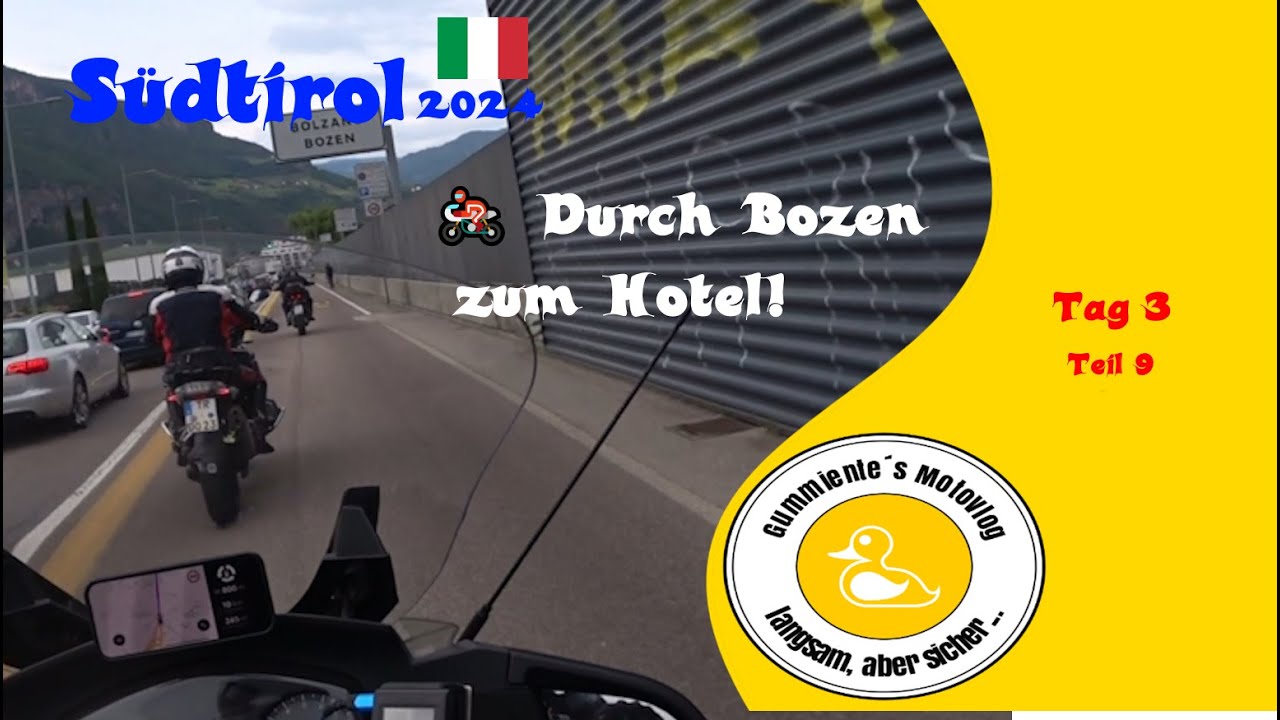 Südtirol 2024 | Zurück nach Bozen: Letzte Etappe zum Hotel | Tag 3/9 | BMW 1200 RT
