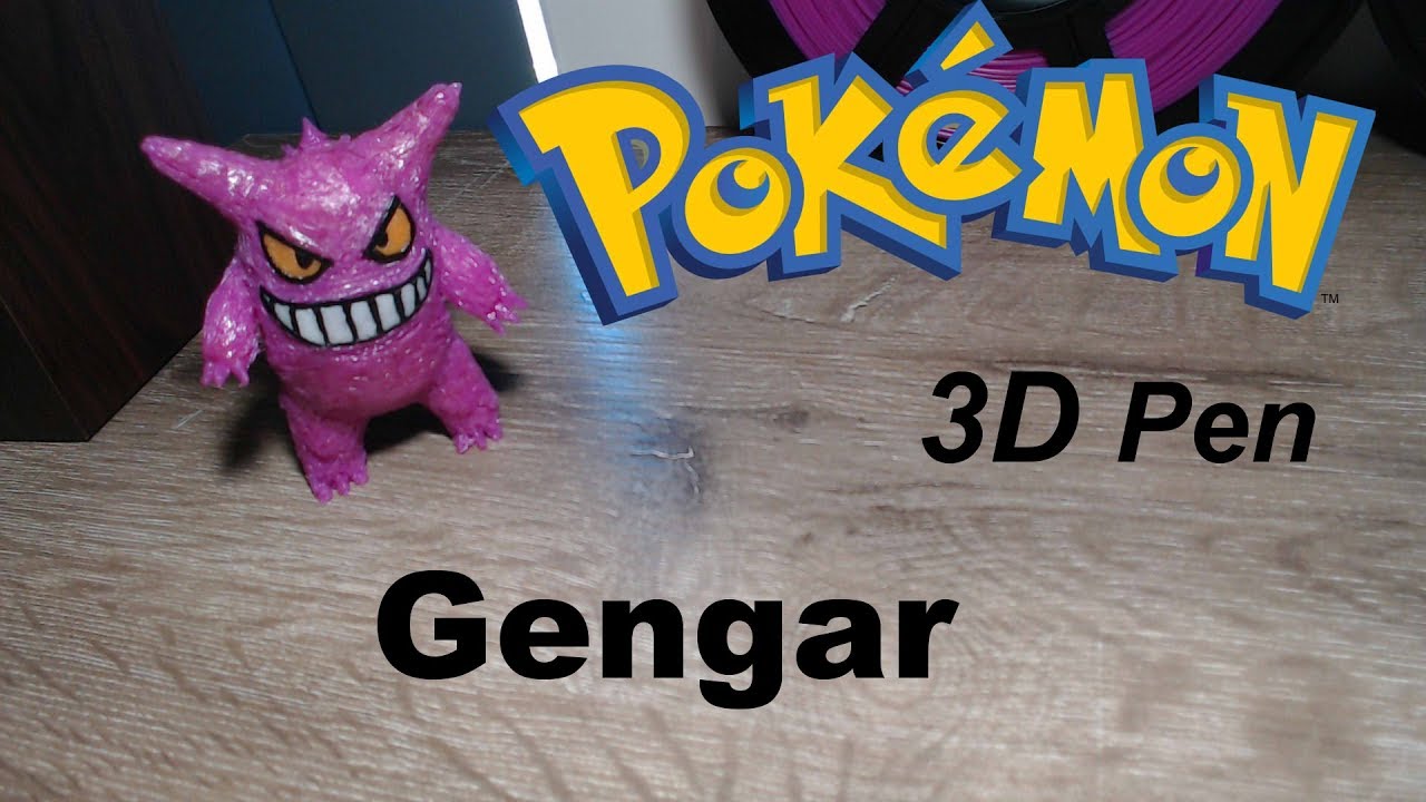 3D Pen Creation ~ Making Gengar ~ Pokemon ~ 3D Pen