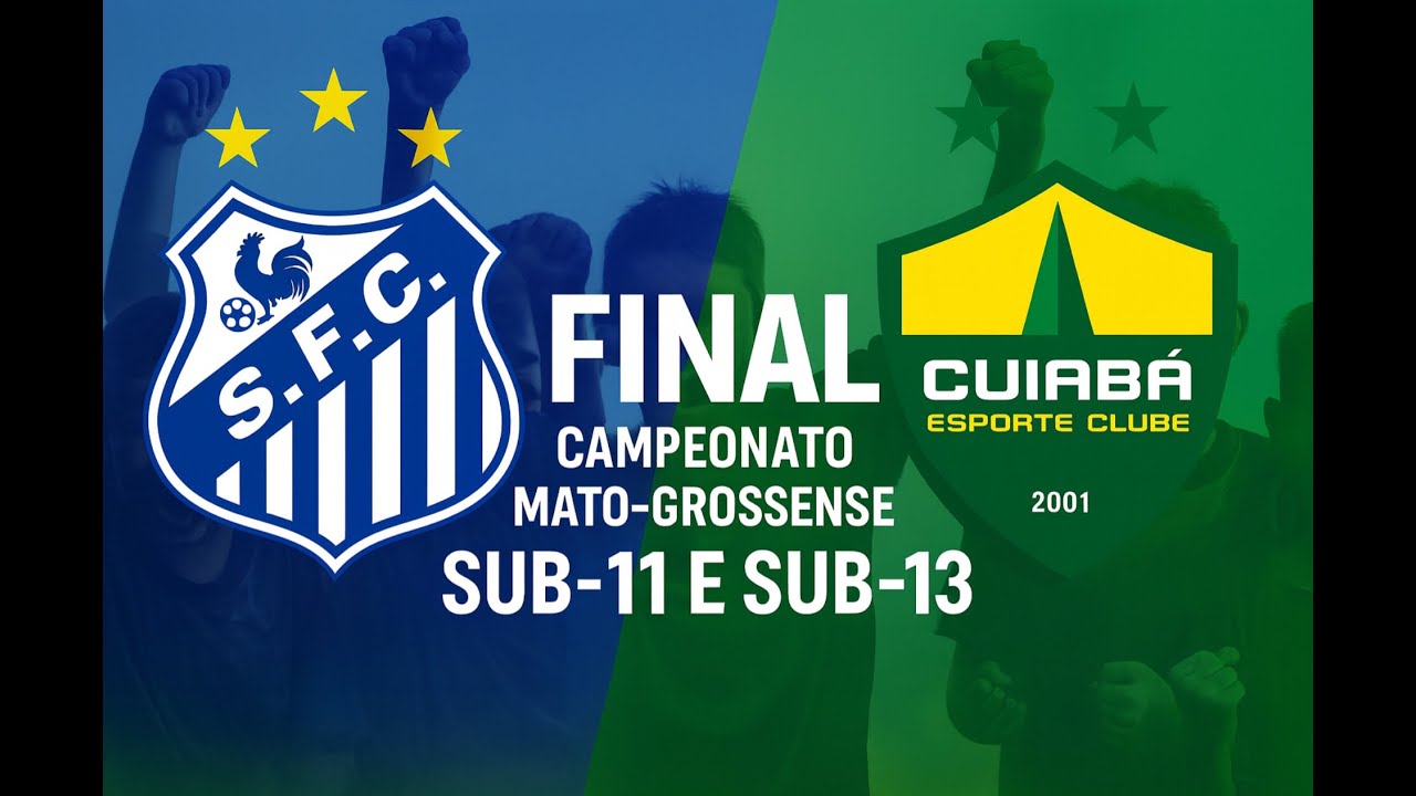 SINOP F.C X CUIABÁ SUB11 e SINOP F.C X  CUIABÁ E.C (SUB13) 1° FINAL CAMPEONATO MATOGROSSENSE