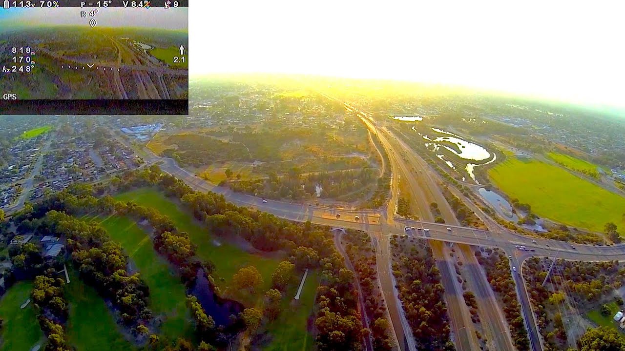 DJI Phantom 2 - FPV 950m Flight - iOSD Mini