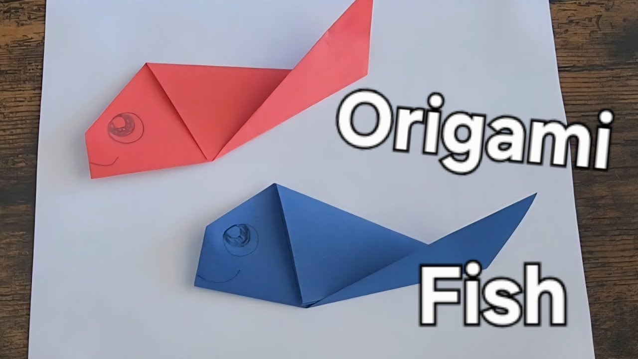 Create Origami Fish! A fun and easy craft for kids and adults