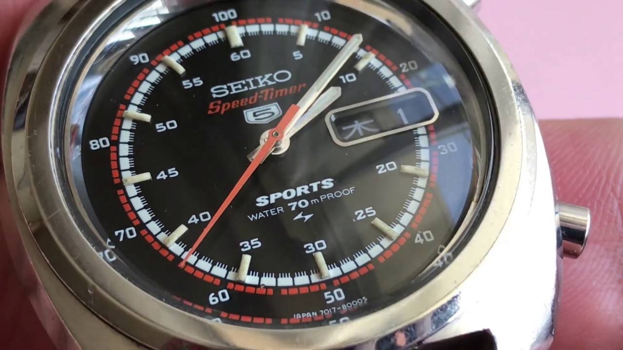 Seiko 5 Speedtimer 7017-8000 1970 года